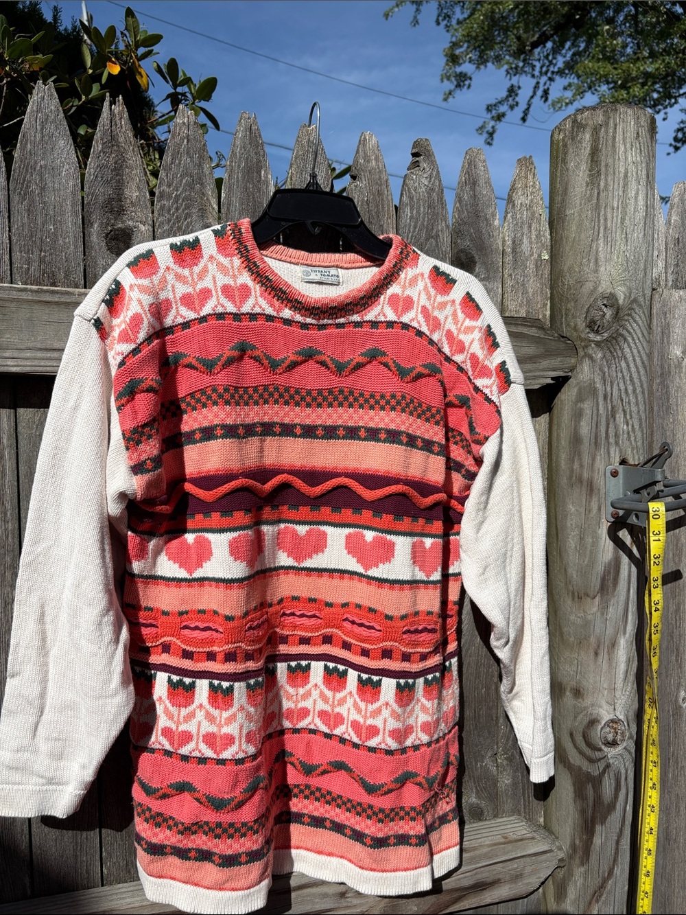 Tiffany & Tomato large cotton textured sweater!!